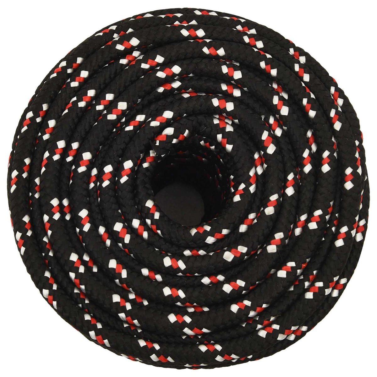 Vidaxl multifunctioneel gebruikstouw 18 mm 100 m zwart en rood pp
