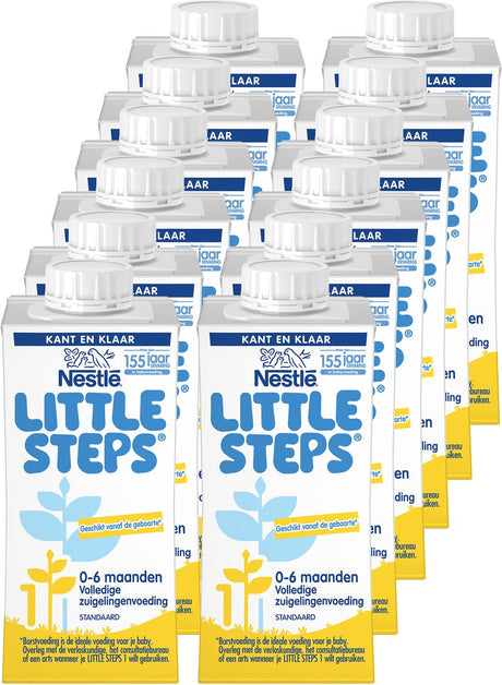 Little steps® nestlé little steps 1 - 0-6 месеца - пълна формула за кърмачета - готова за употреба - 12x200 ml