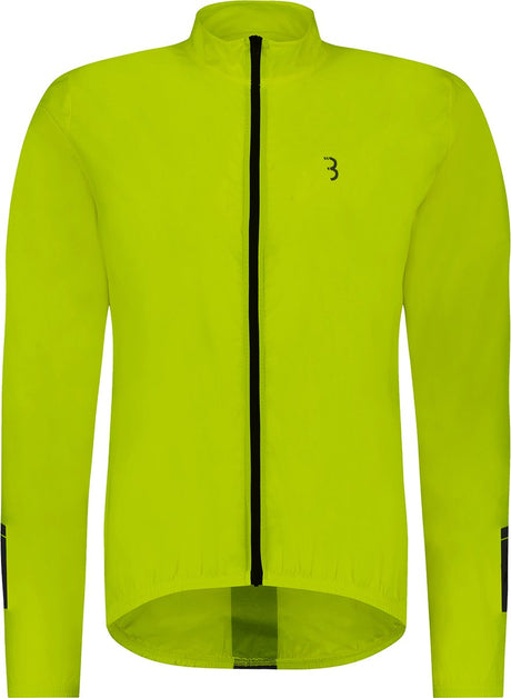 Bbb cycling base shield cycling jacket - windbreaker men and women - cycling mountain biking - cycling jacket: wind and water resistant - neon yellow - size xl - bbw-148 xl
