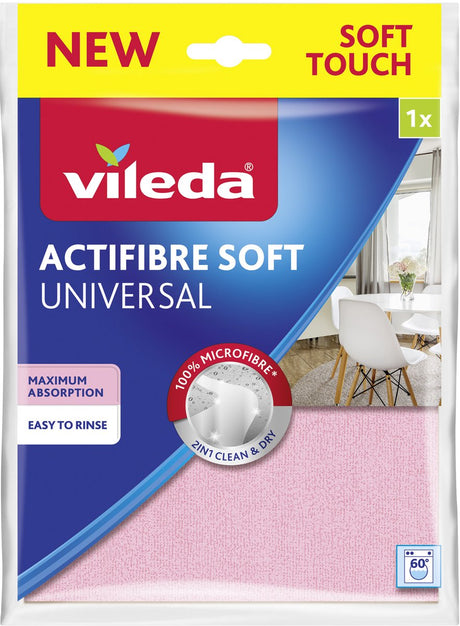 Vileda actifibre mëll - universell Botztuch - mëll - ultra-absorbéierend