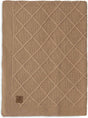Jollein blanket crib 75x100cm check knit biscuit