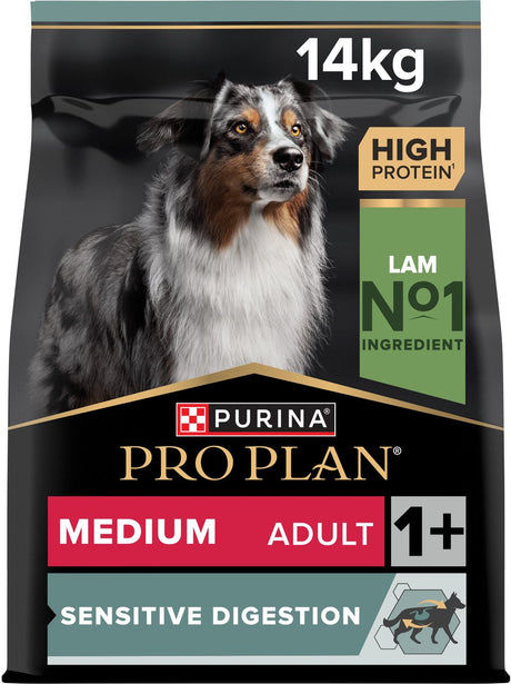 Pro plan purina sensitive digestion medium adult - dog food - lamb - 14 kg