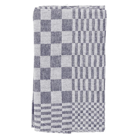 Tea towels checked 60x65 blue pack of 6 pcs.