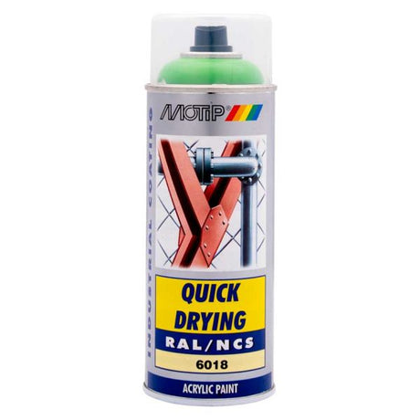 Motip industriell ral6018 400 ml.