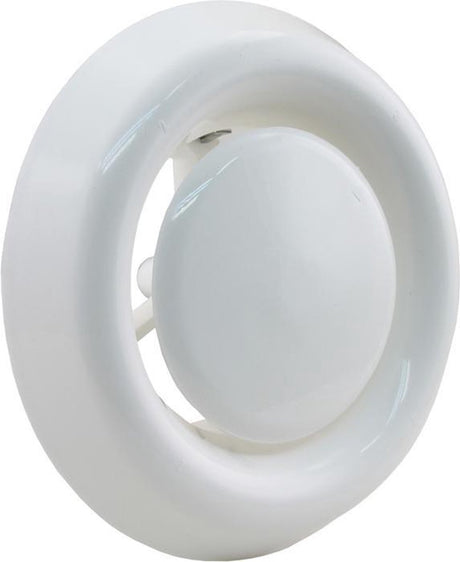Starx extraction valve round - adjustable ventilation flap - duct diameter ã˜100-125 mm - white