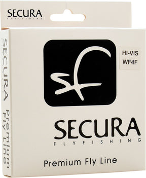 Secura fly line wf4f hi-vis - fishing line - fly fishing line - taper - orange - trout - fly fishing