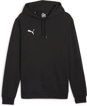 Puma teamgoal casuals hoody men's sports sweater - black- white