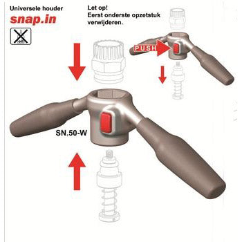 Cyclus tools snap-in sn-50-w holder for snap-in system cyclus 7202750