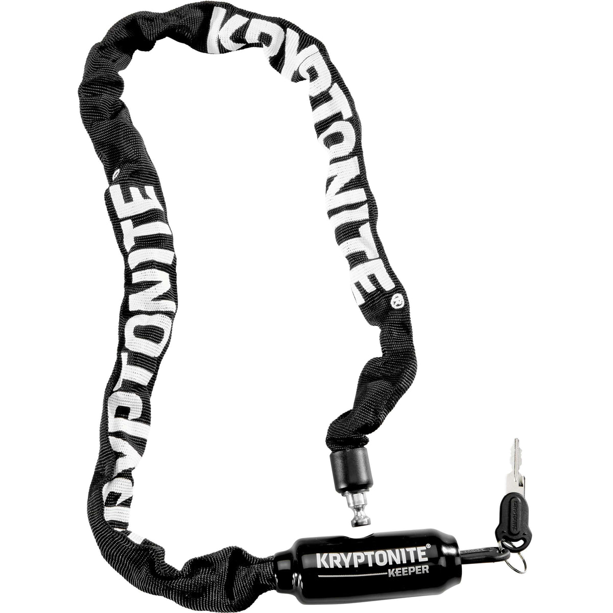 Kryptonite keeper 585 chain with integrated lock - bicycle chain lock - bicycle lock with chain electric bicycle - 85 cm - steel - black