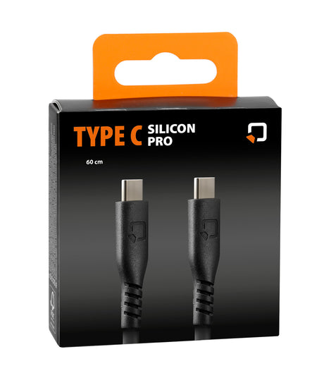 Optiline silicone cable USB type C > USB type C - 60 cm