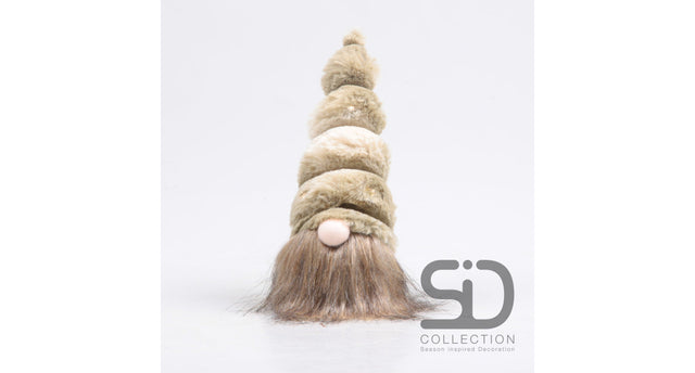 Kerstkabouter toby 7.5x7x16.5 cm
