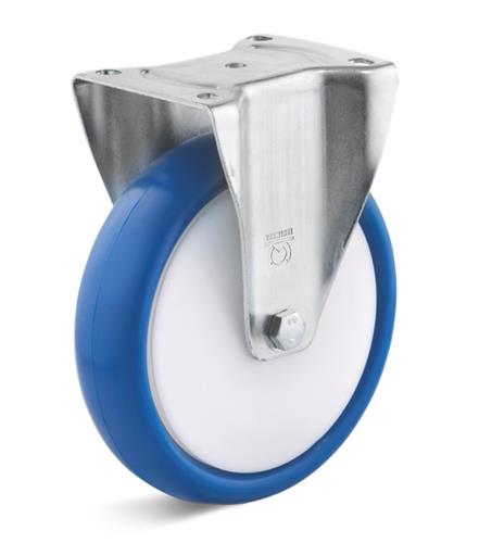 Torwegge fixed castor PU ø125 plastic