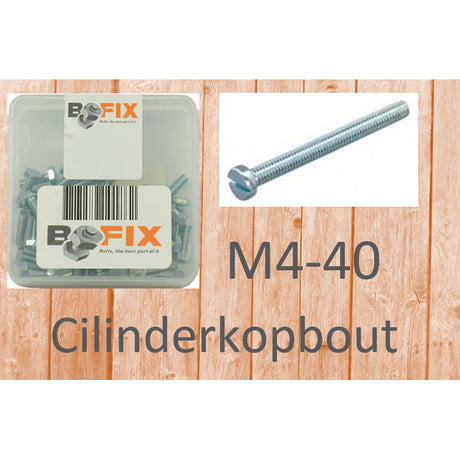 Bolg ceann sorcóra Bofix m4x40 ghalbhánuithe (50 ríomhaire)