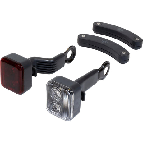 bicycle lighting AMS Constant steel red white 4-piece