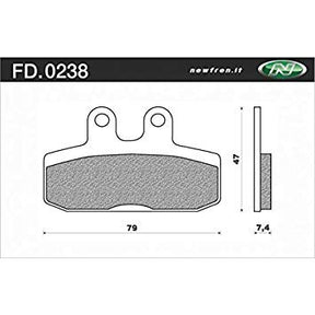 Bloco de freio de disco de novo e novo FD0238