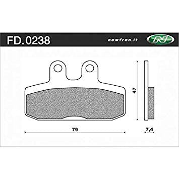 Bloco de freio de disco de novo e novo FD0238