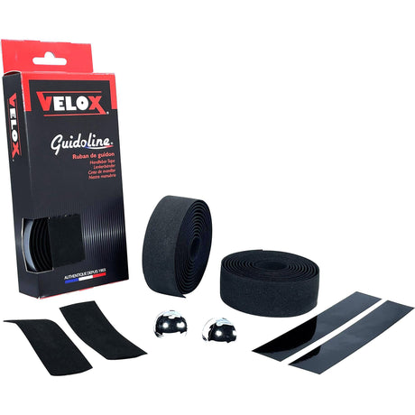 Velox Handlebar Tape Cork Black - EVA, 175cm, Racing Bike, 2 Rolls