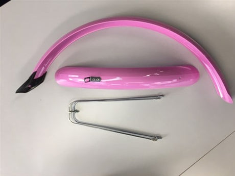 Eurofender set mudguards 24 inch 58mm PVC pink
