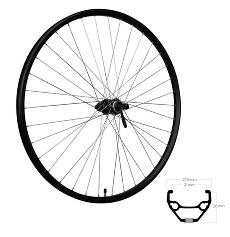 Roland rear wheel 28 ryde taurus21 fhqc300 silver spokes