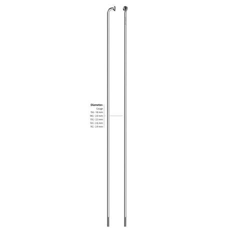 Sapim spoke 14-190 leader stainless steel without nipple (100pcs)