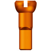 Sapim spoke nipple 14 polyax 14mm orange aluminum (100 pcs)