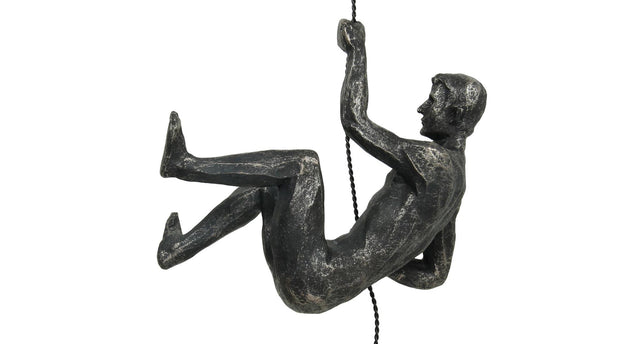 Ornament figure polyresin black 14x9x19cm