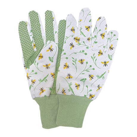 Esschert design garden gloves with bee print