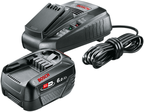 Bosch green bosch accessories 1600a00zr8 | starter set | 18v | 1 x 6.0 ah battery + al1830 cv charger 1600a00zr8