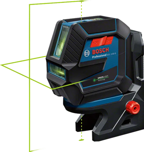 Bosch professional gcl 2-50 g cross line laser green - 0601066m00