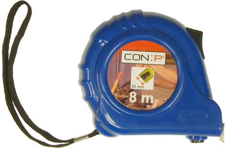 Con:p tape measure 8m ABS 25mm euro - cpt701258