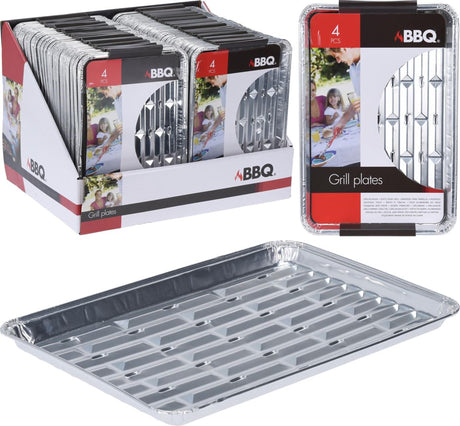 Excellent houseware grill dishes 24x16x1.5cm set of 4 pieces
