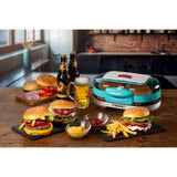 Ariete Party Time Hamburger Maker 0205 01 Electric Grill Plate (light blue white)