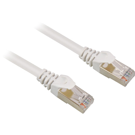 Sharkoon cat.6 Netzkabel (wäiss, 0,5 Meter, SFTP, RJ-45)