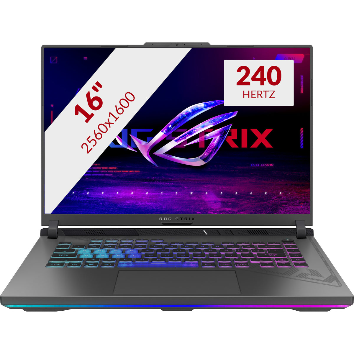 Asus ROG Strix G16 G614pp-S5032W 16 gaming bærbar PC (grå | R9 8940HX | RTX 5070 | 16 GB | 1 TB SSD)