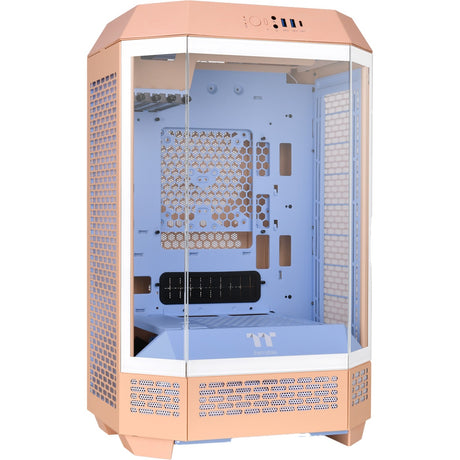 Thermaltake The Tower 300 - Peach Fuzz Mini Tower Case (Peach | 3x USB-A | Tempered Glass)