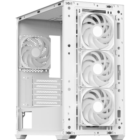 Aerocool b301a Mini Tuermhaus (wäiss | 1x USB-A | 1x USB-C | RGB)