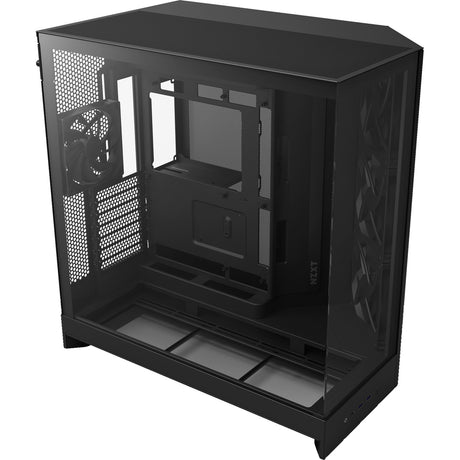 Nzxt h9 flow midi tower kryt (čierna (matná) | 2x USB-A | 1x USB-C | tvrdené sklo)