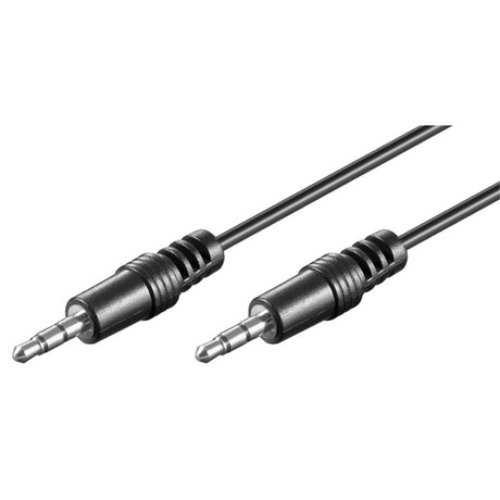 Goobay 3.5 mm jack cable (black, 2.5 meters, stereo)