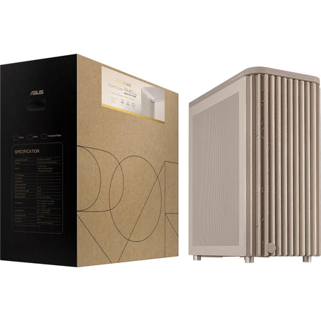 Asus ProArt PA401 Wood Edition - Mesh Panel Mid-Tower Case (Beige Wood Color | 2x USB-A | 1x USB-C)