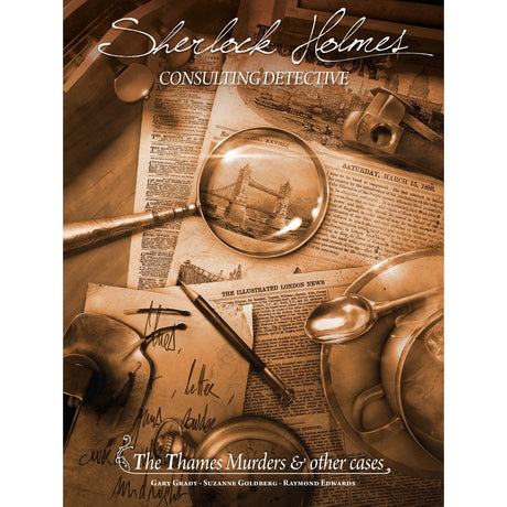 Asmodee Sherlock Holmes Consulting Detective: The Thames Murders & Other Cases Board Game (English, 1 - 8 players, 60 - 90 minutes, ages 12+)