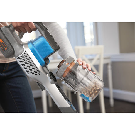 Black+decker 36v 4-in-1 stick vacuum cleaner (light blue gray)