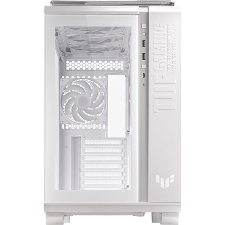 Asus tuf gaming gt502 plus caixa de torre midi (branca | 2x USB-A | 1x USB-C | vidro temperado)