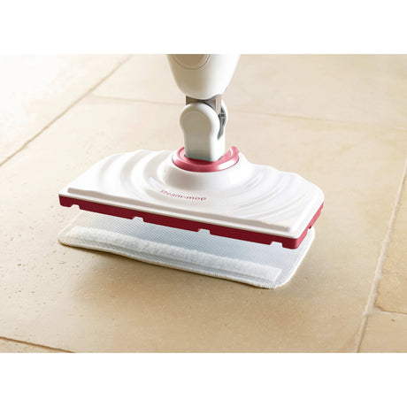 Black+decker bds1616r 1600w steam mop with 2 steam cloths steam cleaner (white red)