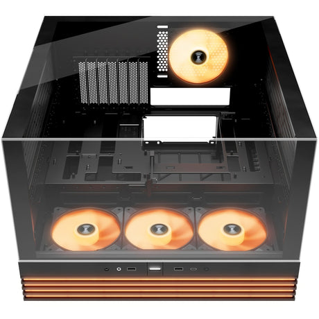 Be quiet! light base 600 lx midi tower housing (black | 2x USB-A | 1x USB-C | RGB | window)