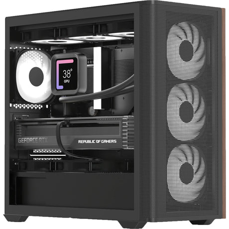 Aerocool b301a Mini Tuermhaus (schwaarz | 1x USB-A | 1x USB-C | RGB)