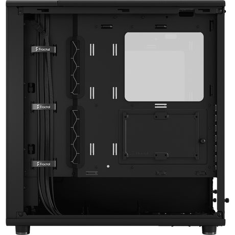 Fractal design north - momentum edition midi-tornhus (svart träfärg | 2x USB-A | 1x USB-C | härdat glas)