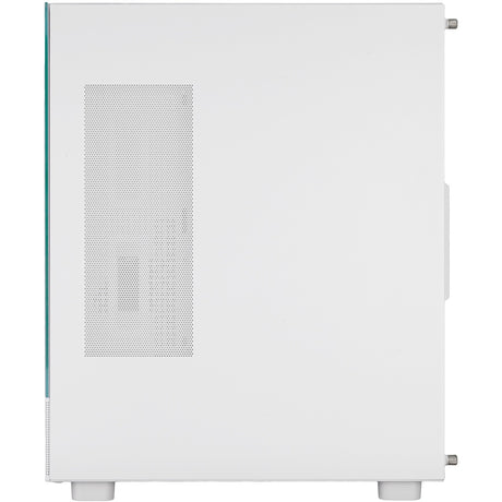 Silverstone lucid 04 mini tower housing (white | 2x USB-A | 1x USB-C | RGB | tempered glass)