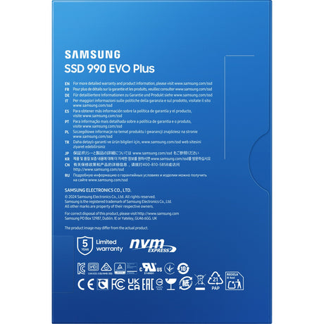 Samsung 990 evo mais SSD de 4 TB (mz-v9s4t0bw, pcie 4.0 x4 5.0 x2, nvme 2.0, m.2 2280)