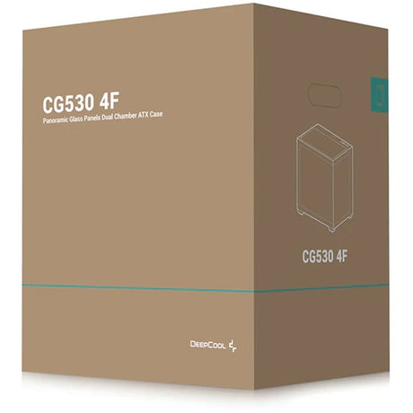 Midi tower kryt Deepcool CG530 4f (čierne | 2x USB-A | 1x USB-C | RGB | tvrdené sklo)
