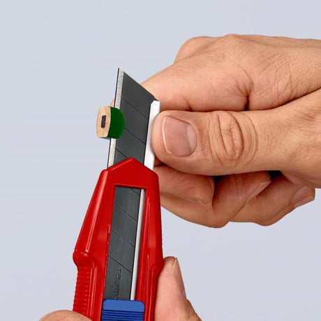 Knipex Cutix Universal Knife Stanley Knife (Red Blue, incl. 2 blades)